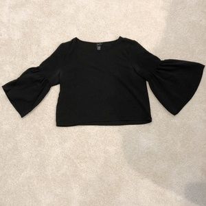 Black Bat Sleeve Shirt